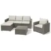 Image de Allibert Table de jardin carrée - Beige