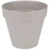 Image de ELHO Pot de fleurs rond avec roues Loft Urban - Ø 50 cm - Gris chaud