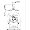Image de Vogel's Support plafond pour projecteur PPC 1500 - Blanc