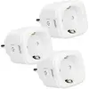 Image de Alecto Pack de 3 Prises Connectées Wi-Fi 16A 3680W avec Mesure d'Énergie Blanc