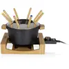 Image de Fondue 800w 8 fourchettes bamboo et fonte d'alu noire - 173025-01-001 - Pure - PRINCESS