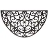 Image de ESSCHERT DESIGN Paillasson demi-lune - Noir