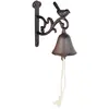 Image de Cloche murale oiseau en fonte