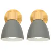 Image de Stoex Applique murale bois - Gris