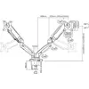 Image de ACT AC8312 Support de Bureau pour Écran Plat - 81,3 cm (32") - Pince/Boulon - Noir (AC8312)