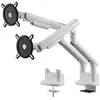 Image de One for all Support de moniteur double bras - Blanc
