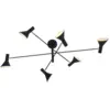 Image de Suspension noire ajustable 6 lampes Izmir - It's about Romi