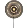Image de Applique ronde en verre anthracite 27cm Bruxelles - It's about Romi
