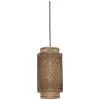 Image de Suspension en bambou noir et naturel 18x35 cm Bhoutan - Good & Mojo