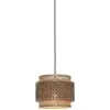 Image de Suspension en bambou noir et naturel 25x20 cm Bhoutan - Good & Mojo