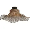Image de Plafonnier en bambou noir et naturel 65x20 cm Ibiza - Good & Mojo