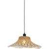 Image de Suspension ondulée en bambou noir et naturel 50x15 cm Ibiza - Good & Mojo