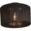 Image de Plafonnier en bambou noir 30x16 cm Iguazu - Good & Mojo