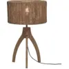 Image de Lampe à poser en bambou naturel avec abat-jour naturel 30x40 cm Iguazu - Good & Mojo