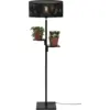 Image de Lampadaire avec étagère en bambou noir 50x158cm Java - Good & Mojo