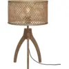 Image de Lampe à poser en bambou naturel avec abat-jour naturel 32x43 cm Java - Good & Mojo