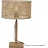 Image de Lampe à poser en bambou naturel avec abat-jour naturel 32x38 cm Java - Good & Mojo