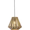 Image de Suspension ronde en bambou noir et naturel 30x30 cm Merapi - Good & Mojo