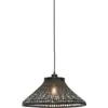 Image de Lampe suspendue en bambou de tahiti noir 45x20 cm Tahiti - Good & Mojo