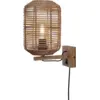 Image de Lampe murale tube en rotin naturel 18x25 cm Tanami - Good & Mojo