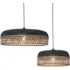 Image de 2 Suspensions en bambou noir et naturel 60/40 cm Ubud - Good & Mojo