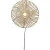 Image de Applique ronde en rotin blanc 40x12 cm Zanzibar - Good & Mojo