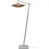 Image de Lampadaire en bambou blanc avec abat-jour en bois naturel 176x55 cm Iguazu - Good & Mojo