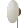 Image de Applique murale en verre blanc et sable 34cm Sapporo - It's about Romi