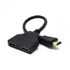 Image de Câble Gembird HDMI 2.0 vers 2x HDMI 2.0 Mâle/Femelle Noir en occasion ou reconditionné