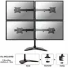 Image de NewStar Support de bureau pour 4 écrans plat de 10'' à 27'' - Noir