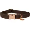Image de Collier pour chien en velours HORKA Marron L 180805-419