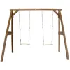 Image de Axi House Portique Balançoire en Bois Double Marron
