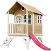 Image de Axi House Tom Maisonnette marron/blanc - Toboggan Rouge