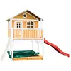 Image de Axi House Marc Maisonnette marron/blanc - Toboggan Rouge