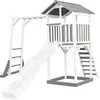 Image de Axi House Beach Tower et structure de jeu blanc/gris - avec toboggan blanc