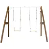 Image de Axi house Portique bois 2 balançoires