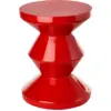 Image de Tabouret rouge laqué Zig Zag - Pols Potten