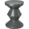 Image de Tabouret gris laqué Zig Zag - Pols Potten