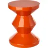 Image de Tabouret orange laqué Zig Zag - Pols Potten