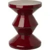 Image de Tabouret bordeaux laqué Zig Zag - Pols Potten