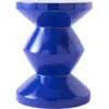 Image de Tabouret bleu foncé laqué Zig Zag - Pols Potten