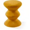 Image de Tabouret en tissu jaune Soft 36x47cm Zig Zag - Pols Potten