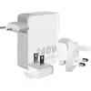 Image de Xtorm Chargeur de Voyage Secteur USB/3 USB-C GaN Ultra PD 140W et Câble USB-C 2m Gris