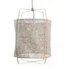 Image de Ay Illuminate Suspension Z2 blond bambou gris carton ø67x100cm
