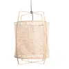 Image de Ay Illuminate Suspension Z2 en bambou blond carton naturel ø67x100cm