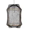 Image de Ay Illuminate Suspension Z2 blond filet de sisal noir ø67x100cm