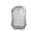 Image de Ay Illuminate Suspension Z5 noir filet de sisal gris ø42x57cm
