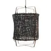 Image de Ay Illuminate Suspension Z11 en bambou carton noir ø48,5x72,5cm