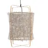 Image de Ay Illuminate Suspension Z22 blond en bambou gris carton ø48,5x72,5cm
