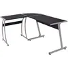 Image de Bureau d'Angle vidaXL - Noir